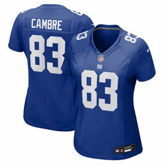 Dalen Cambre New York Giants Women's Team Game Jersey Royal | Nike for Sale