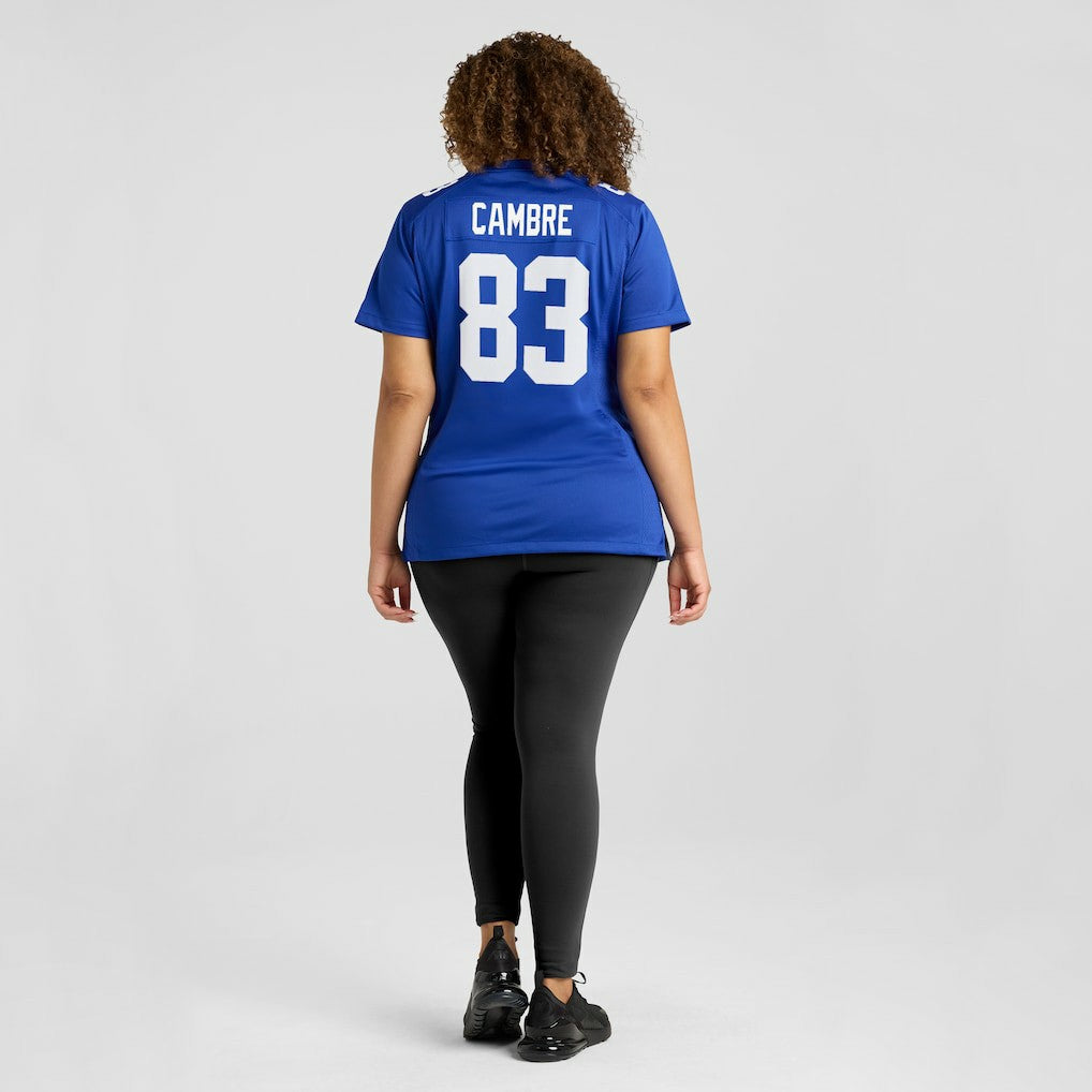 Dalen Cambre New York Giants Women's Team Game Jersey Royal | Nike for Sale