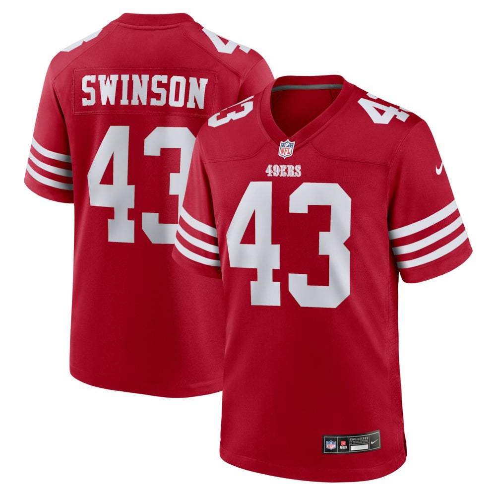 Messiah Swinson San Francisco 49ers Team Game Jersey Scarlet | Nike for Sale
