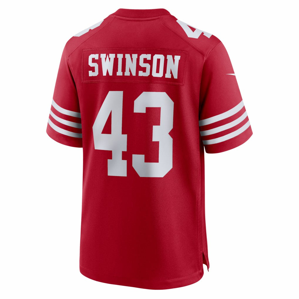 Messiah Swinson San Francisco 49ers Team Game Jersey Scarlet | Nike for Sale
