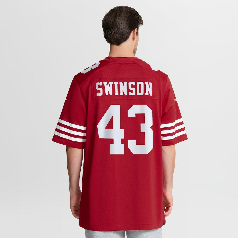Messiah Swinson San Francisco 49ers Team Game Jersey Scarlet | Nike for Sale