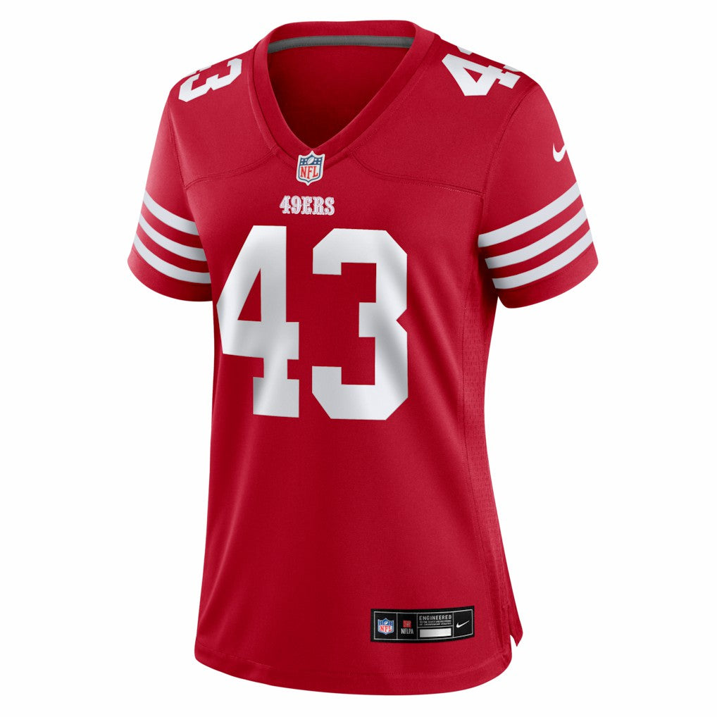 Messiah Swinson San Francisco 49ers Women's Team Game Jersey Scarlet | Nike for Sale