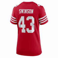 Messiah Swinson San Francisco 49ers Women's Team Game Jersey Scarlet | Nike for Sale