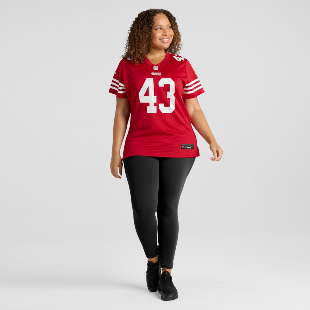 Messiah Swinson San Francisco 49ers Women's Team Game Jersey Scarlet | Nike for Sale