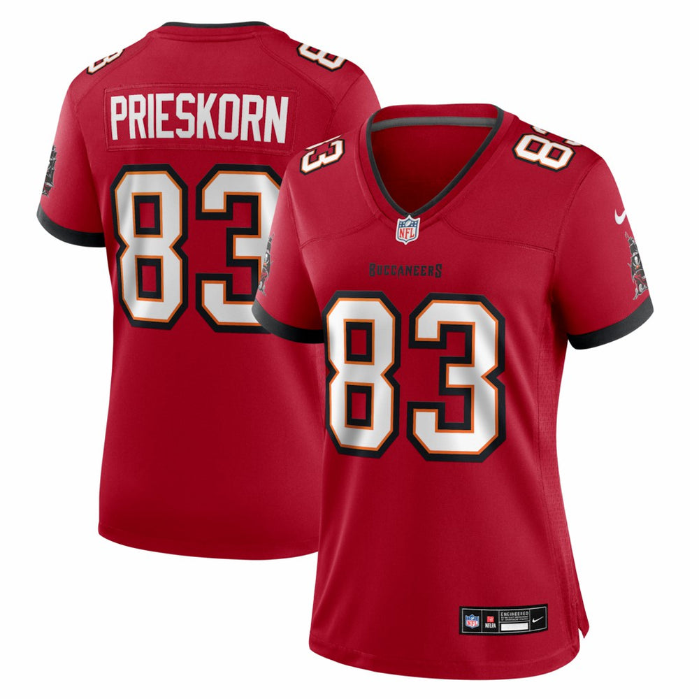 Caden Prieskorn Tampa Bay Buccaneers Women's Team Game Jersey Red | Nike for Sale