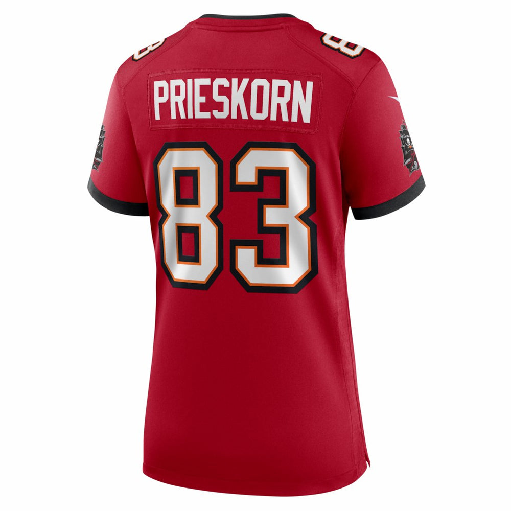 Caden Prieskorn Tampa Bay Buccaneers Women's Team Game Jersey Red | Nike for Sale