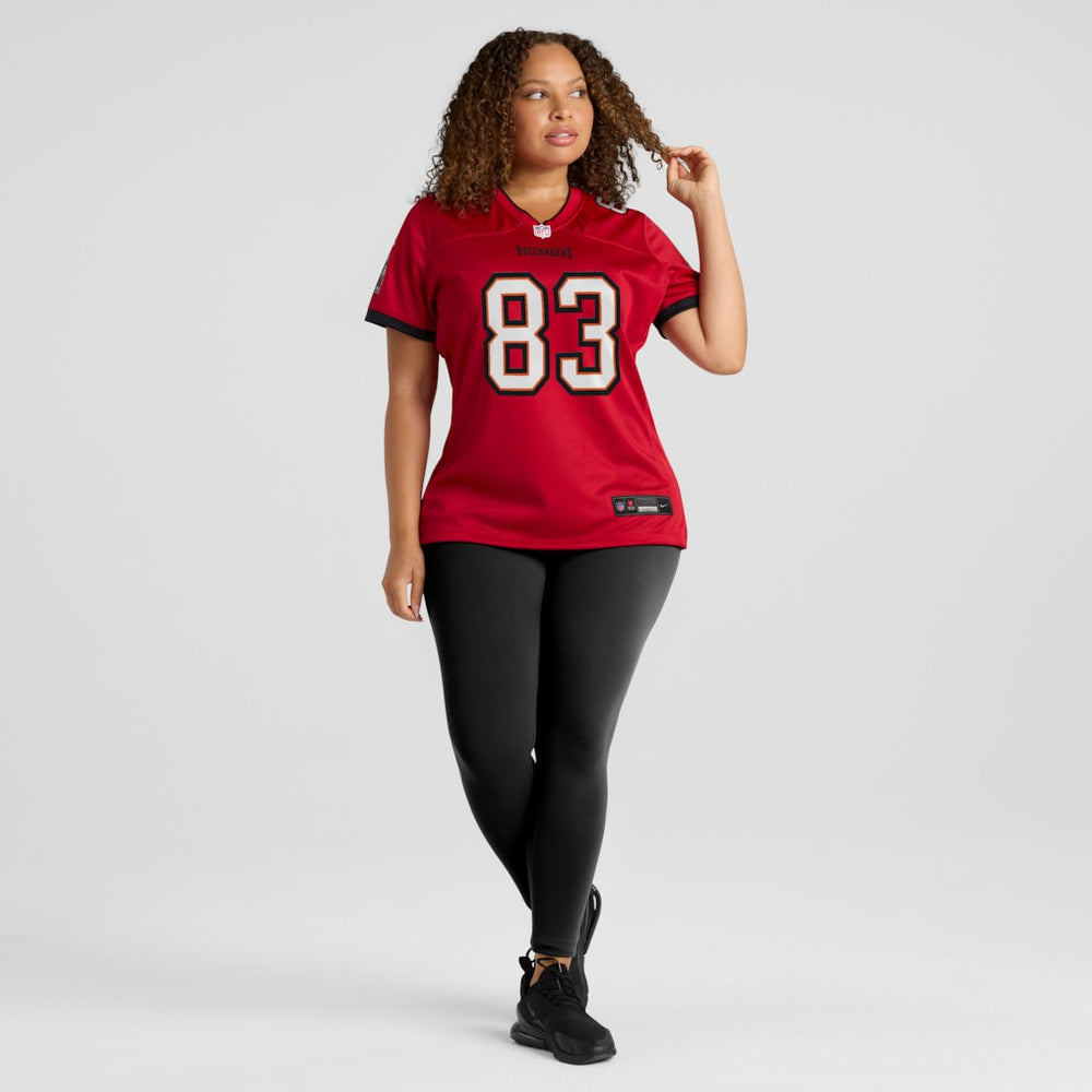 Caden Prieskorn Tampa Bay Buccaneers Women's Team Game Jersey Red | Nike for Sale
