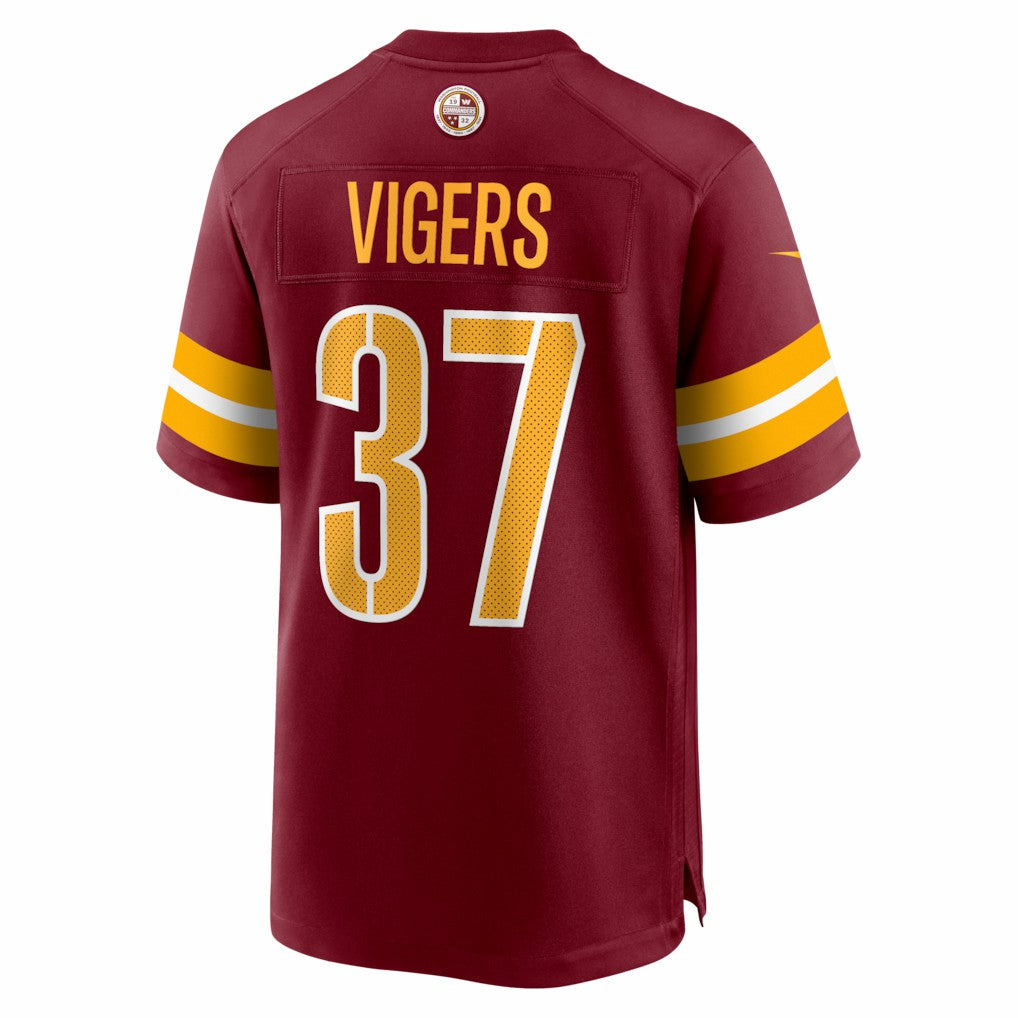 Car'lin Vigers Washington Commanders Team Game Jersey Burgundy | Nike for Sale