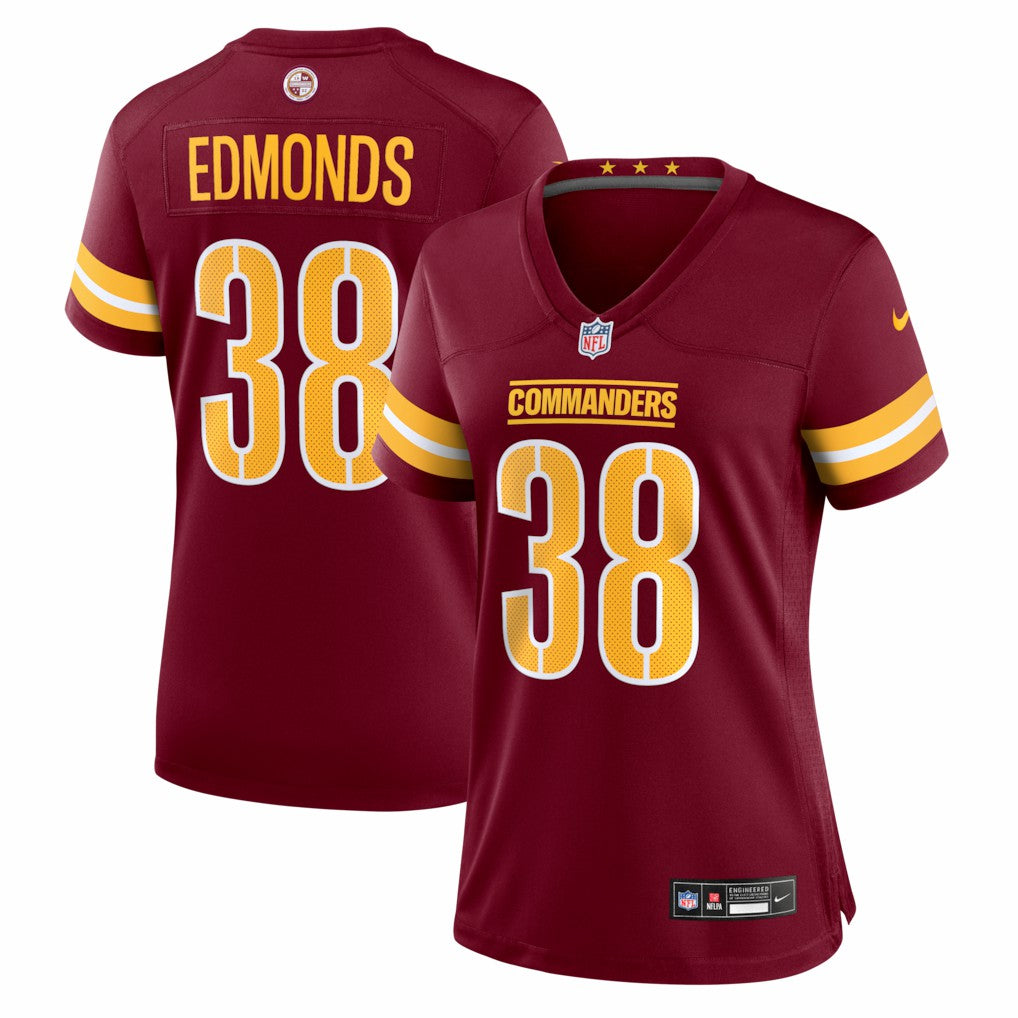 Chase Edmonds Washington Commanders Women's Team Game Jersey Burgundy | Nike for Sale