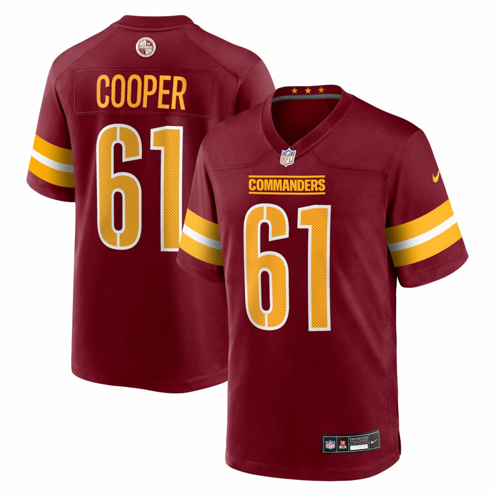 Tyler Cooper Washington Commanders Team Game Jersey Burgundy | Nike for Sale