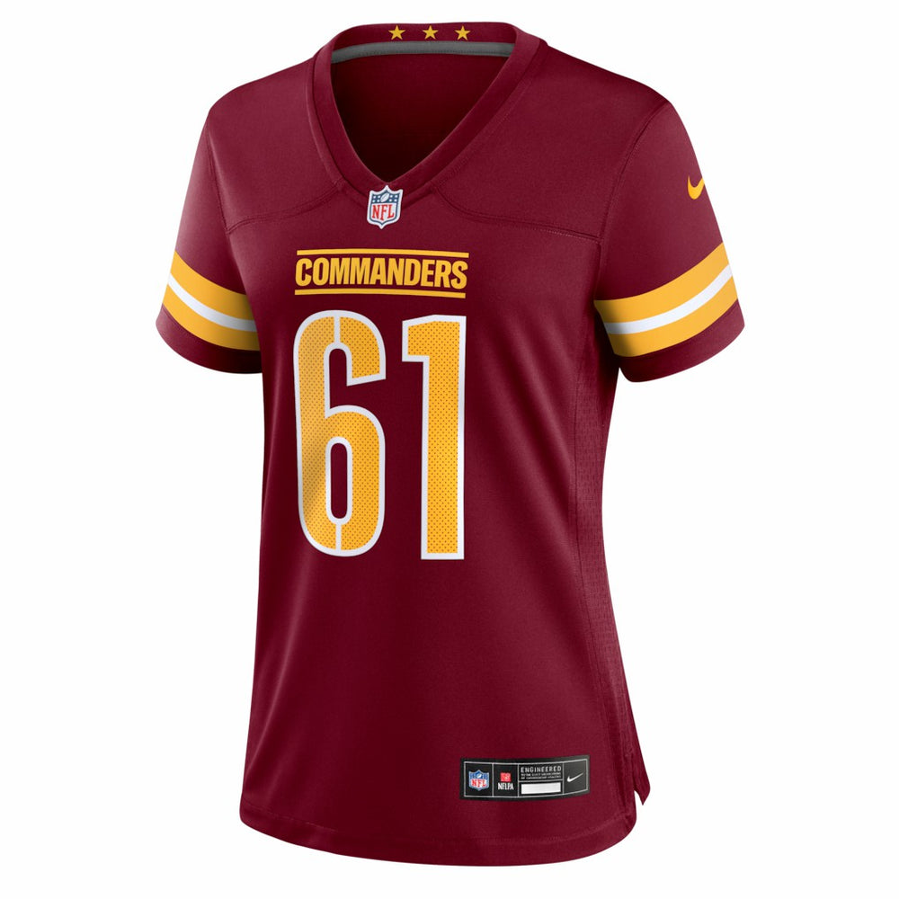 Tyler Cooper Washington Commanders Women's Team Game Jersey Burgundy | Nike for Sale