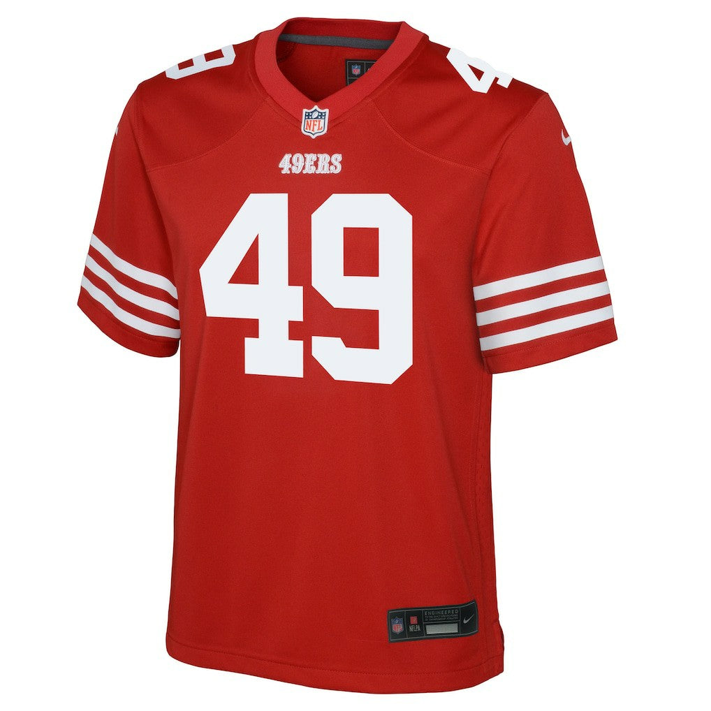 The Faithful San Francisco 49ers Youth Team Game Jersey Scarlet | Nike for Sale