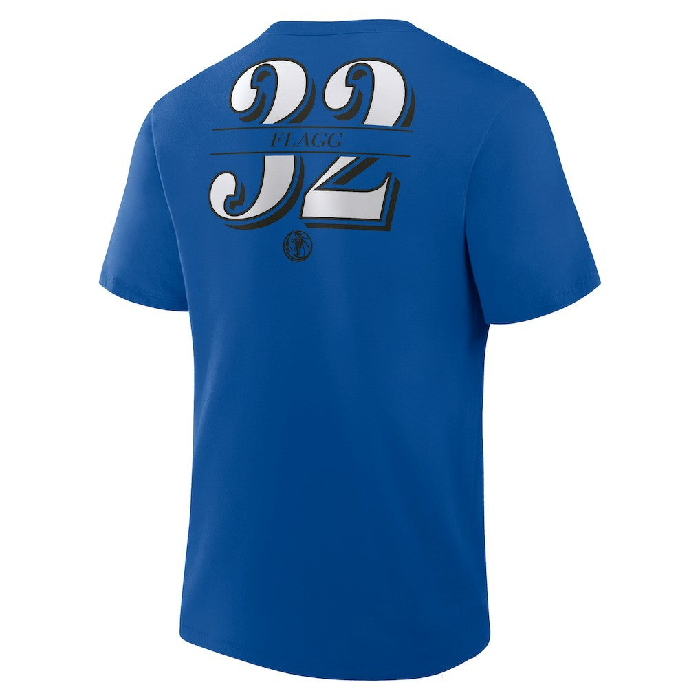 Cooper Flagg Dallas Mavericks In The Paint Name & Number T-Shirt Blue - NBA