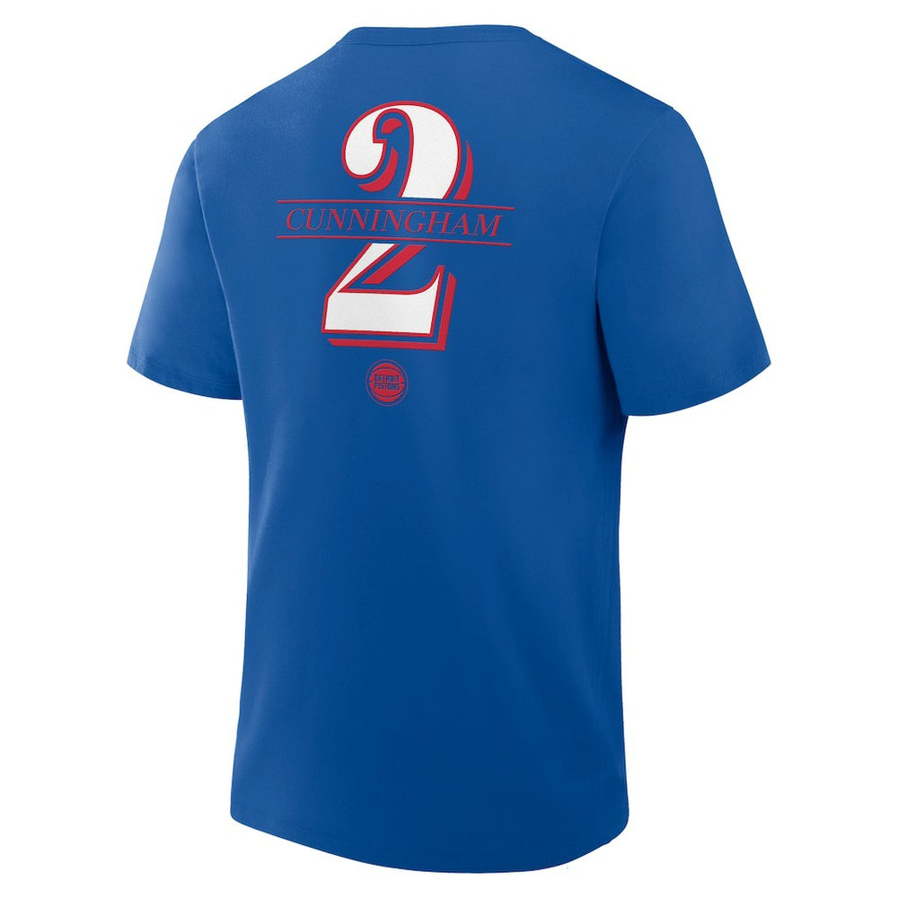 Cade Cunningham Detroit Pistons In The Paint Name & Number T-Shirt Blue - NBA