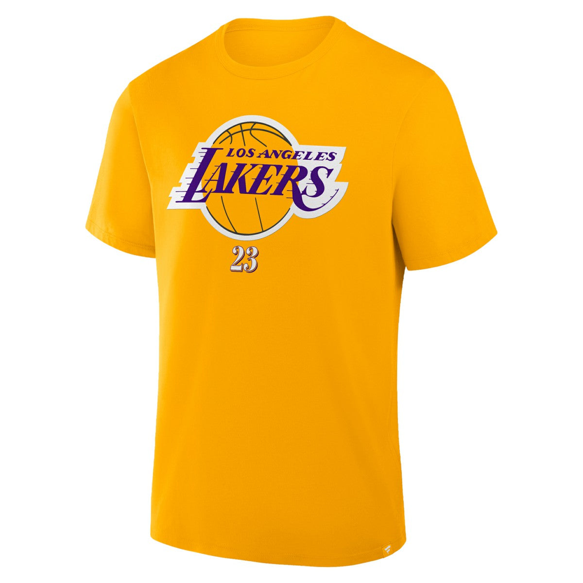 LeBron James Los Angeles Lakers In The Paint Name & Number T-Shirt Gold - NBA