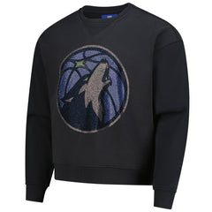 Minnesota Timberwolves Terez Unisex Oversized Gemstone Logo Sweatshirt Charcoal - NBA