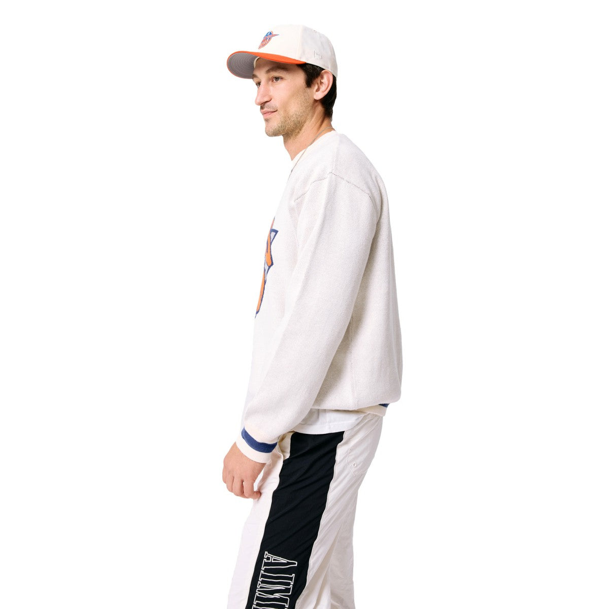 New York Knicks Terez Unisex Oversized Sweater Cream - NBA
