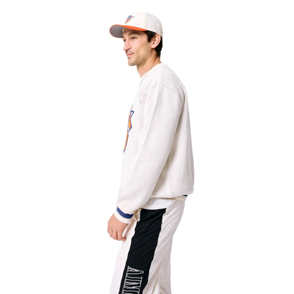 New York Knicks Terez Unisex Oversized Sweater Cream - NBA