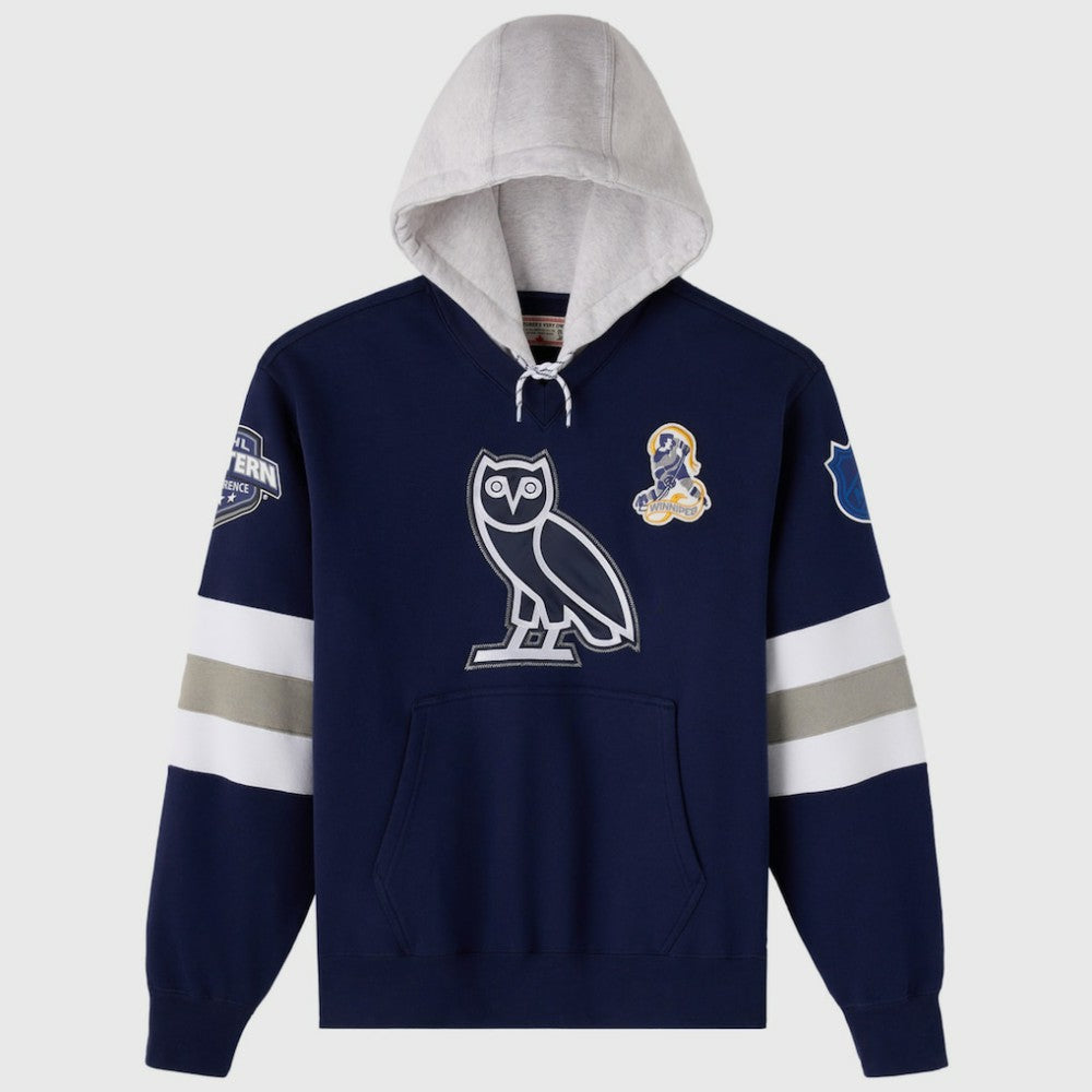 Winnipeg Jets OVO x NHL Fleece Hoodie - Navy - NHL