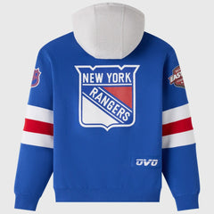 New York Rangers OVO x NHL Fleece Hoodie - Blue - NHL