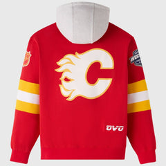 Calgary Flames OVO x NHL Fleece Hoodie - Red - NHL