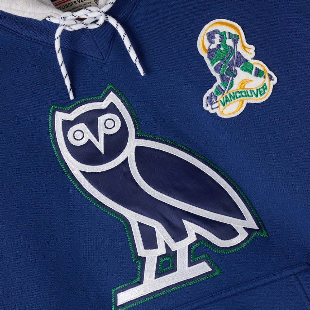 Vancouver Canucks OVO x NHL Fleece Hoodie - Blue - NHL