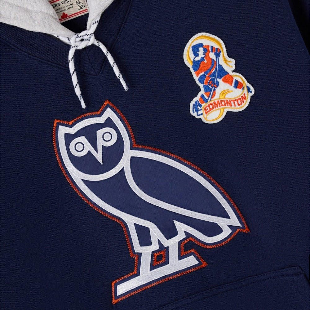 Edmonton Oilers OVO x NHL Fleece Hoodie - Navy - NHL