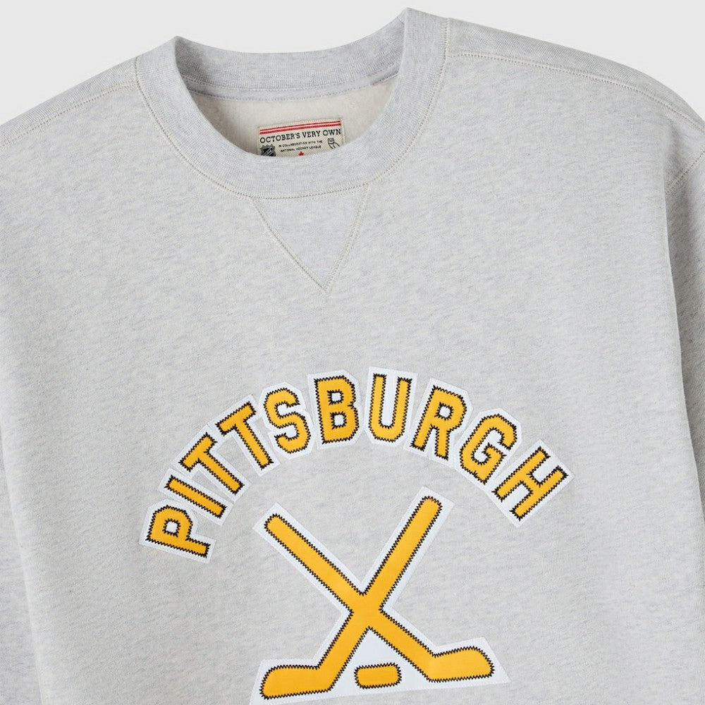 Pittsburgh Penguins OVO x NHL Fleece Sweatshirt - Heather Gray - NHL