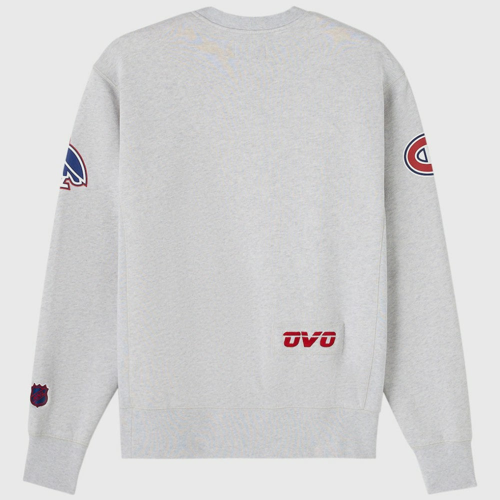 Montreal Canadiens OVO x NHL Fleece Sweatshirt - Heather Gray - NHL