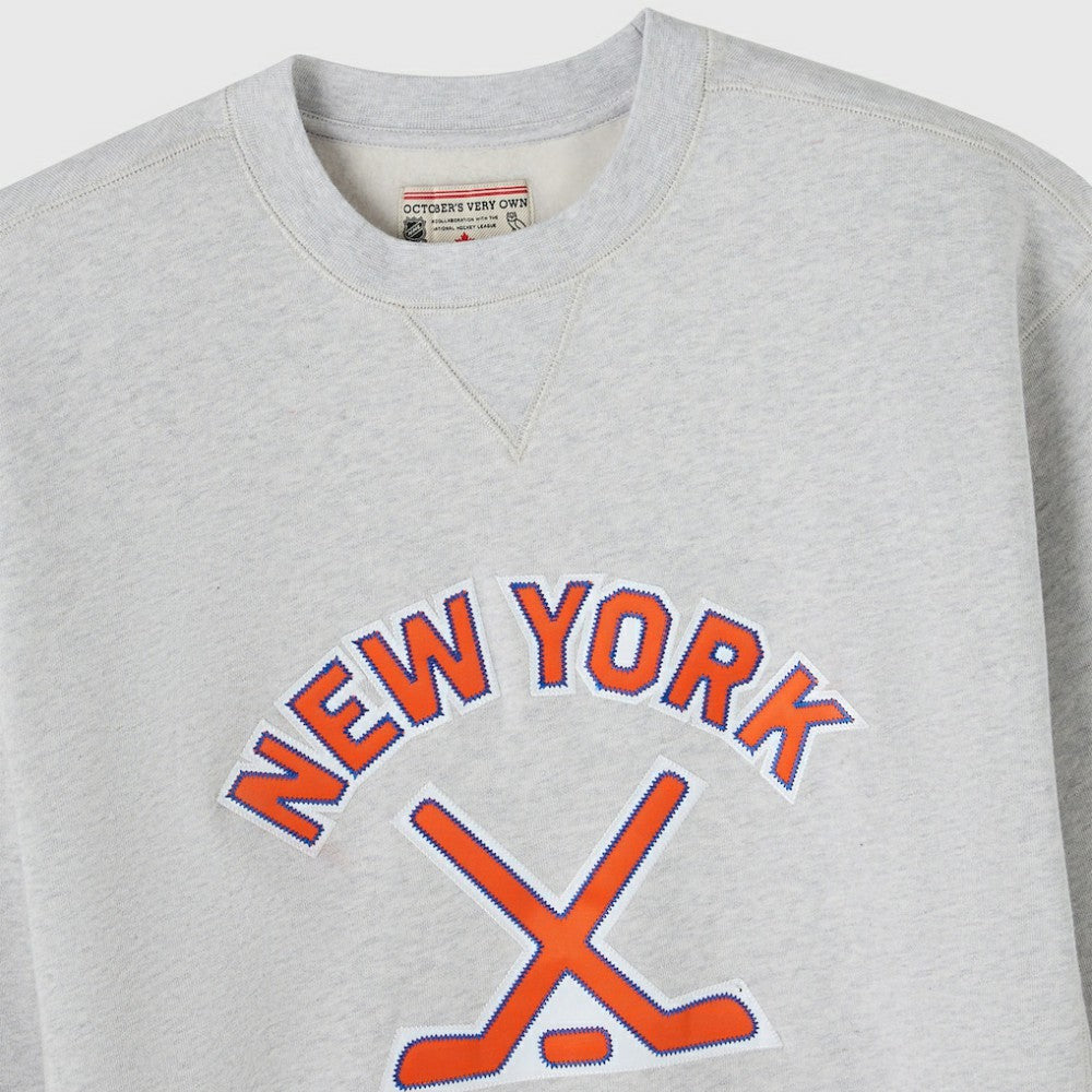 New York Islanders OVO x NHL Fleece Sweatshirt - Heather Gray - NHL