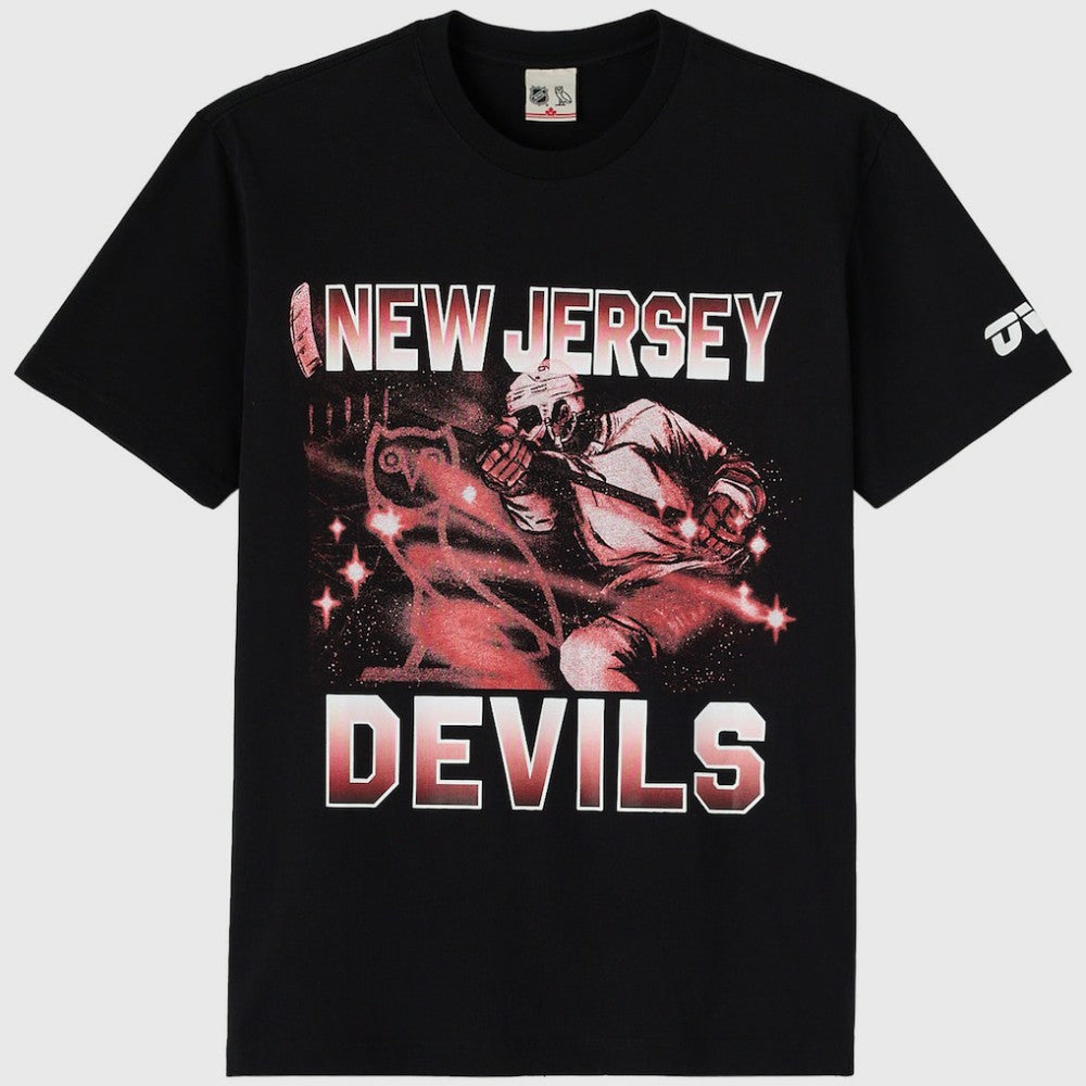 New Jersey Devils OVO x NHL Graphic T-Shirt - Black - NHL