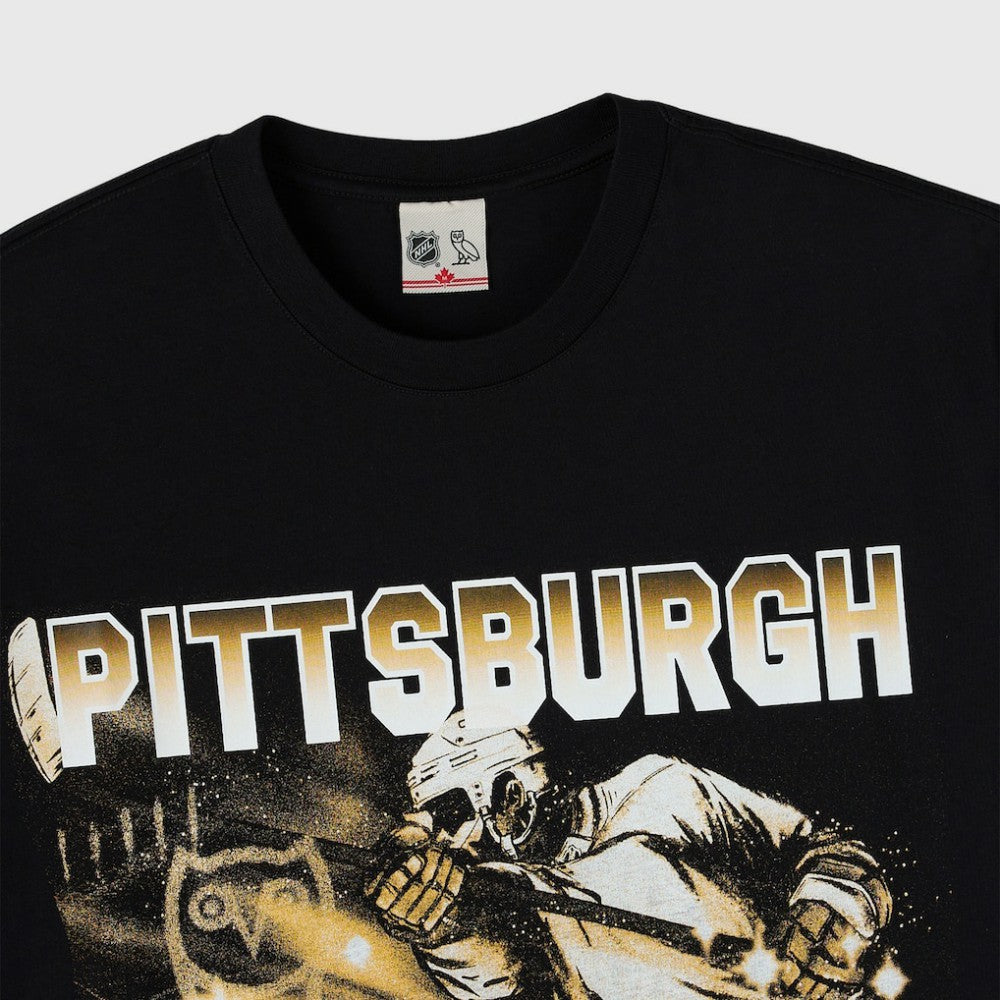 Pittsburgh Penguins OVO x NHL Graphic T-Shirt - Black - NHL