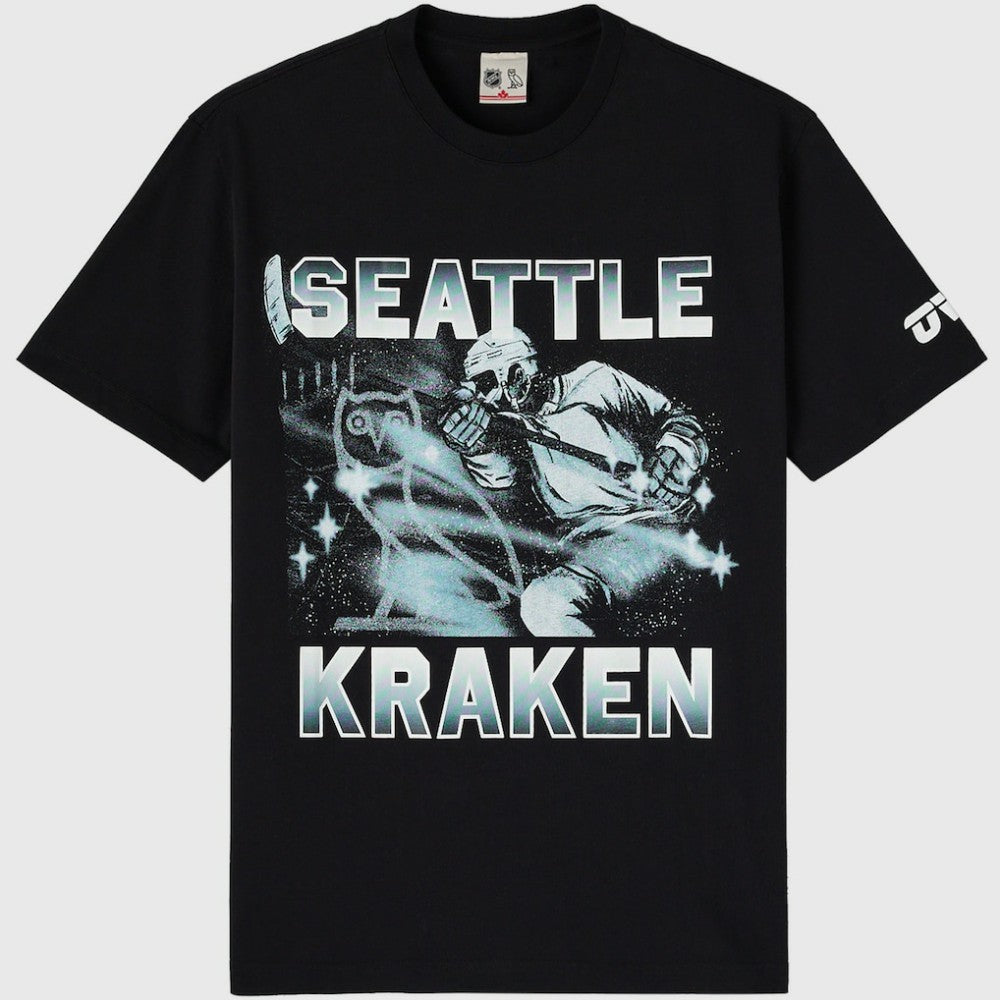 Seattle Kraken OVO x NHL Graphic T-Shirt - Black - NHL