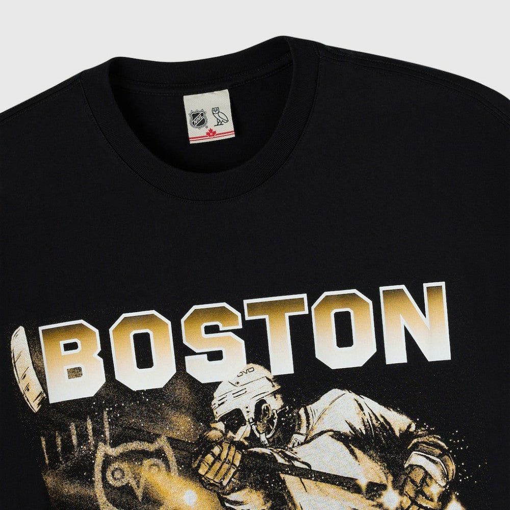 Boston Bruins OVO x NHL Graphic T-Shirt - Black - NHL