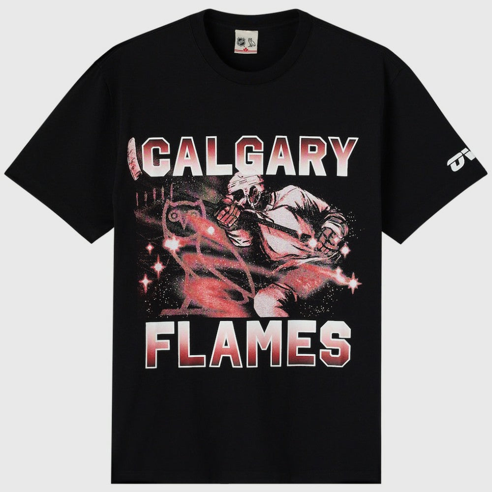 Calgary Flames OVO x NHL Graphic T-Shirt - Black - NHL