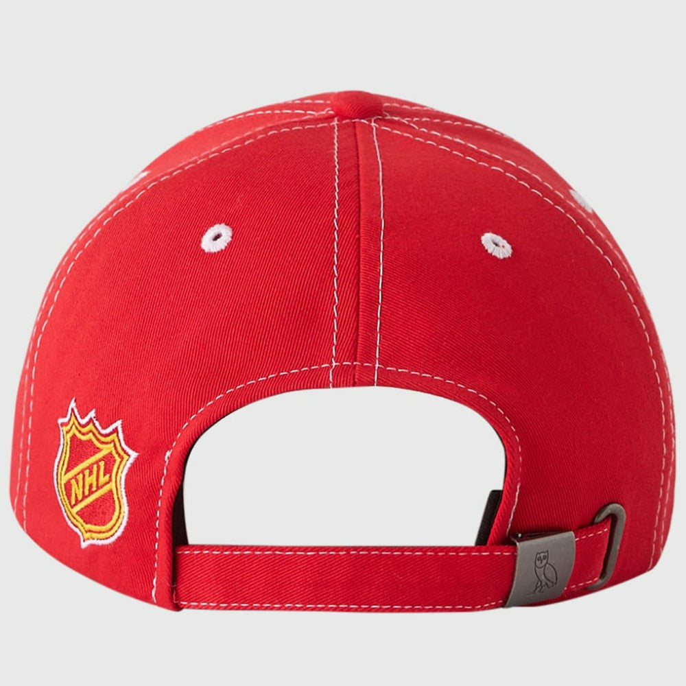 Calgary Flames OVO x NHL Adjustable Sport Hat - Red - NHL