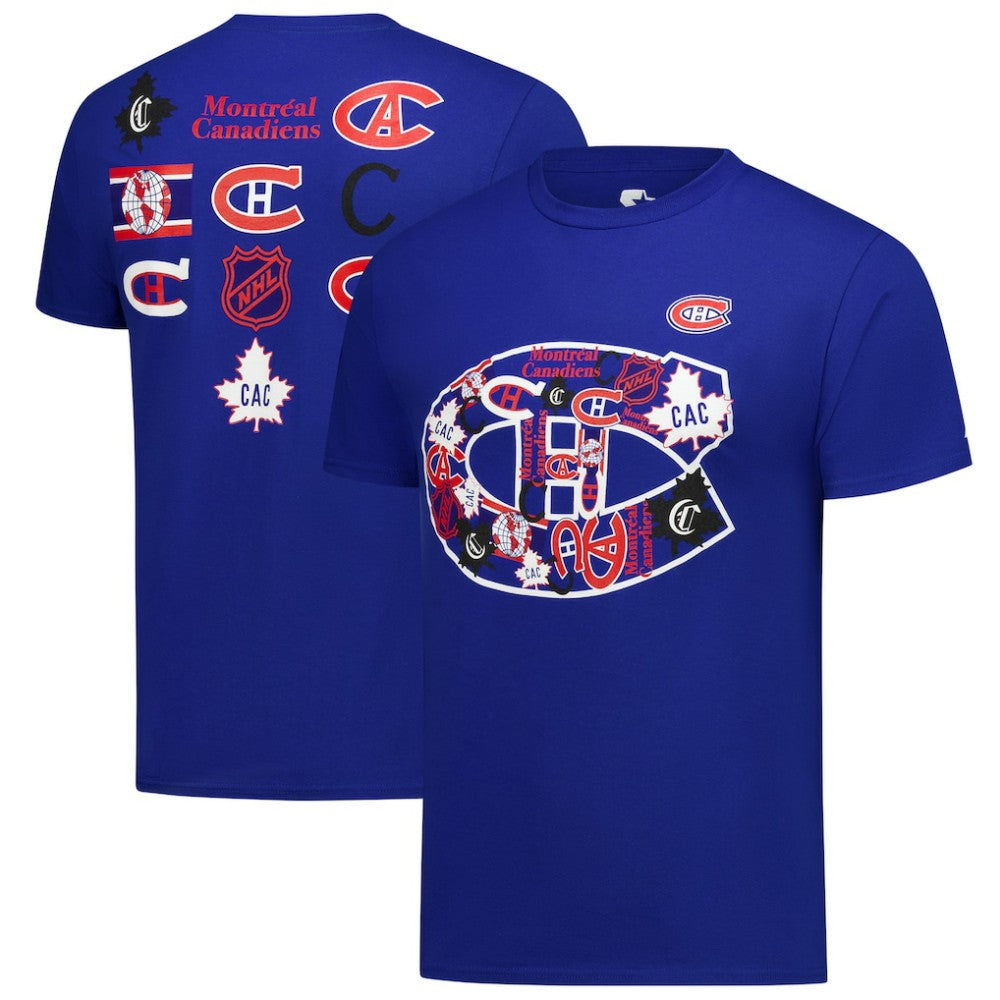 Montreal Canadiens Starter Logo Collage T-Shirt - Blue - NHL