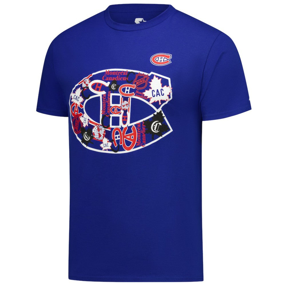 Montreal Canadiens Starter Logo Collage T-Shirt - Blue - NHL