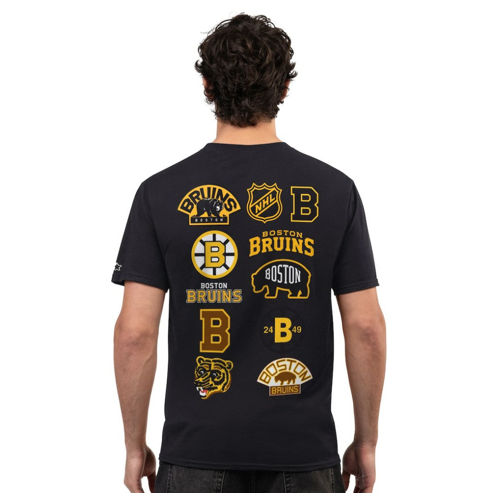Boston Bruins Starter Logo Collage T-Shirt - Black - NHL