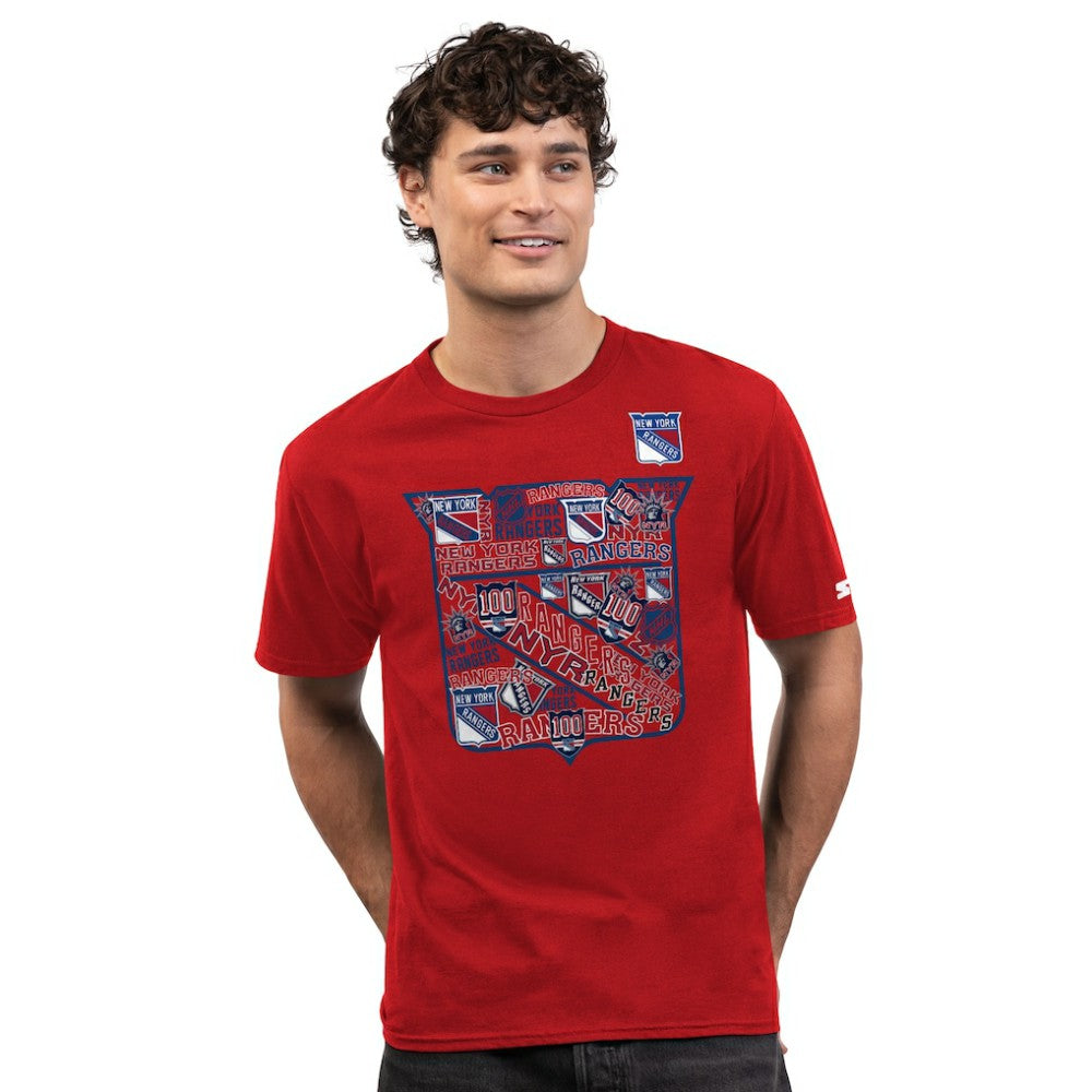 New York Rangers Starter Logo Collage T-Shirt - Red - NHL