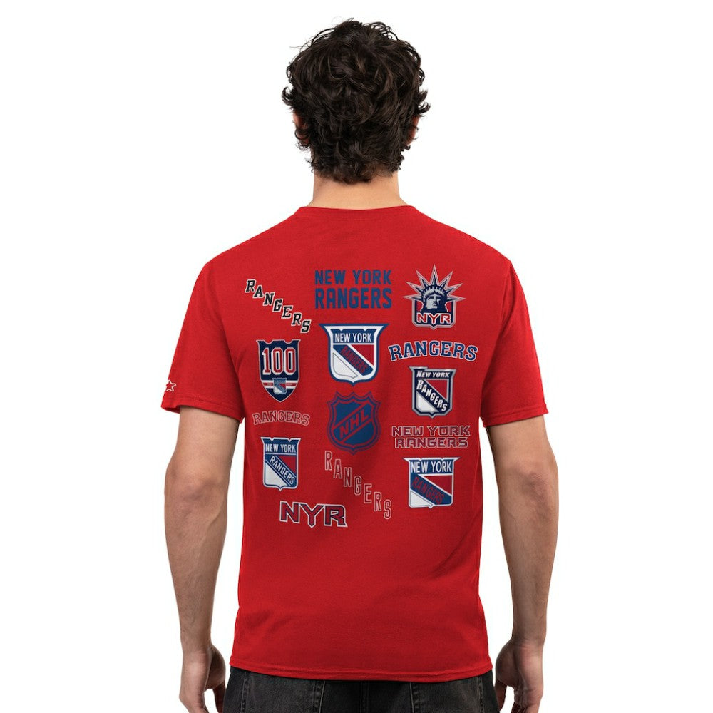 New York Rangers Starter Logo Collage T-Shirt - Red - NHL