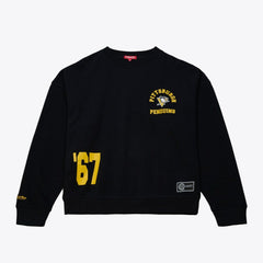 Pittsburgh Penguins Mitchell & Ness Women's Crewneck Sweatshirt - Black - NHL