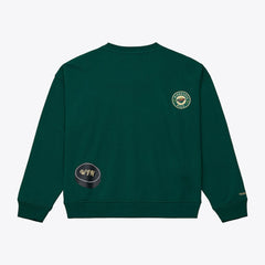 Minnesota Wild Mitchell & Ness Women's Crewneck Sweatshirt - Green - NHL