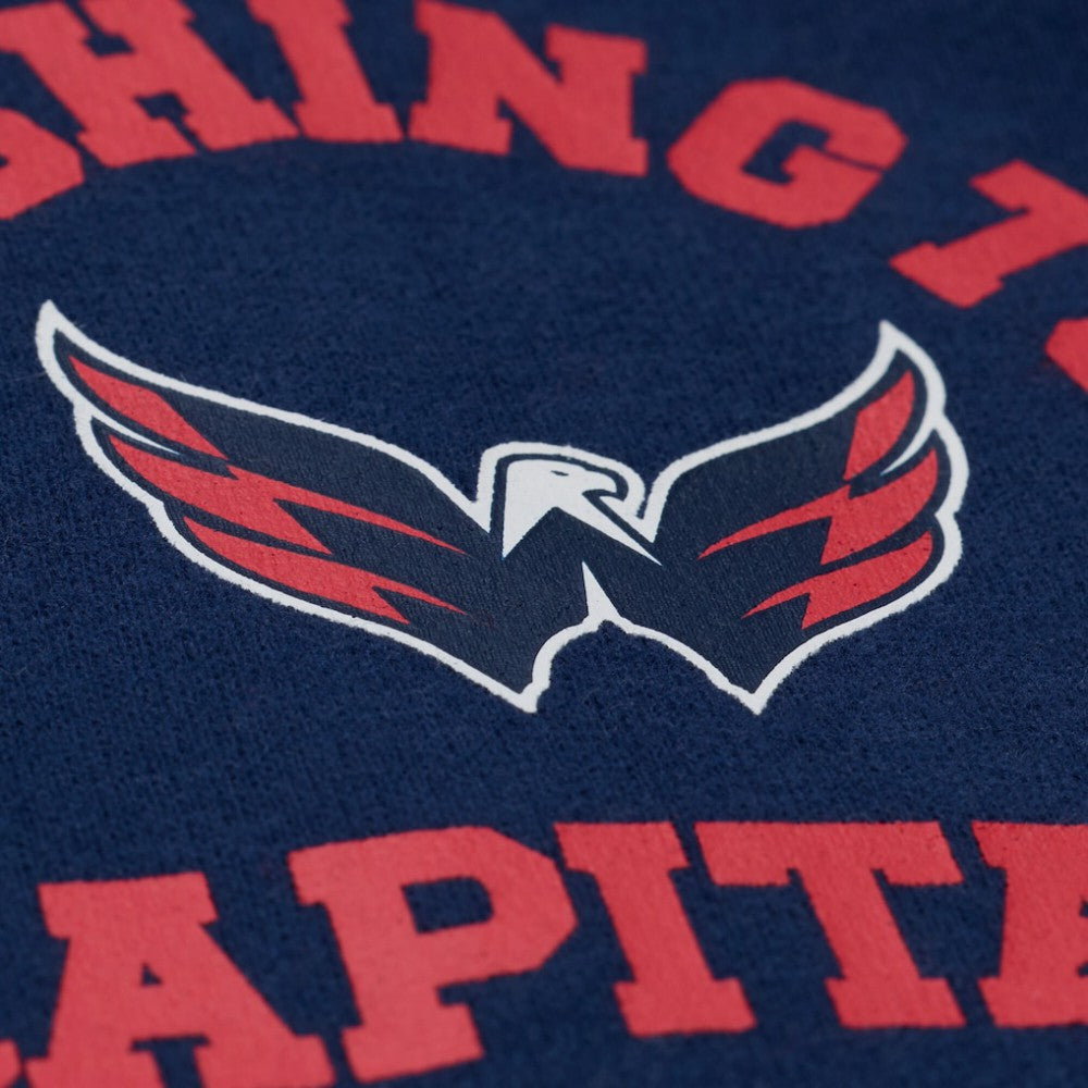 Washington Capitals Mitchell & Ness Women's Crewneck Sweatshirt - Navy - NHL