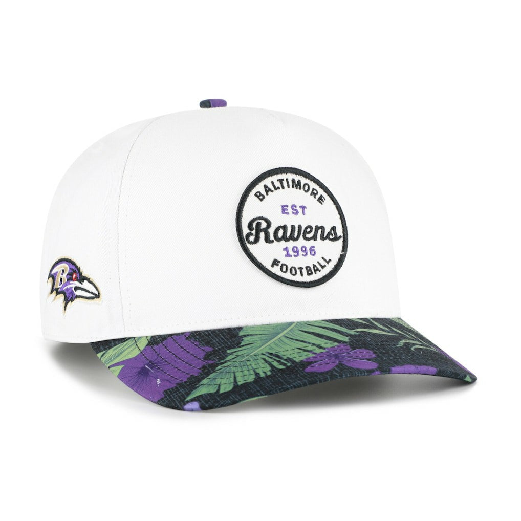 Baltimore Ravens '47 Beach Side Hitch Adjustable Hat White/Purple | 47 brand