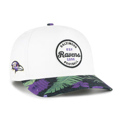 Baltimore Ravens '47 Beach Side Hitch Adjustable Hat White/Purple | 47 brand