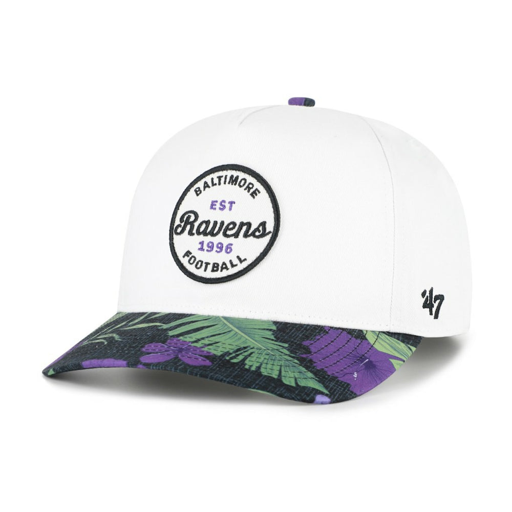 Baltimore Ravens '47 Beach Side Hitch Adjustable Hat White/Purple | 47 brand