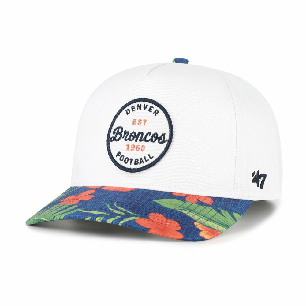Denver Broncos '47 Beach Side Hitch Adjustable Hat White/Navy | 47 brand