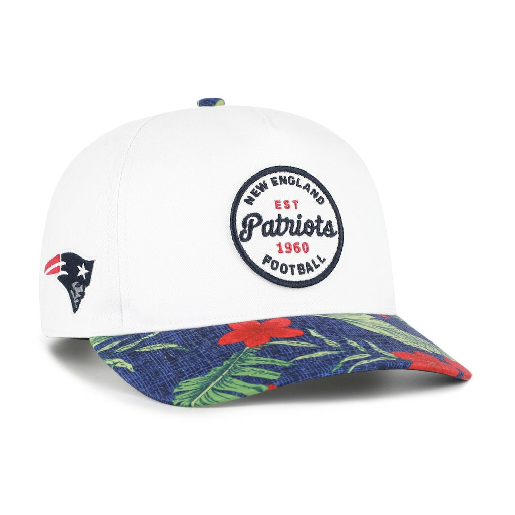 New England Patriots '47 Beach Side Hitch Adjustable Hat White/Navy | 47 brand