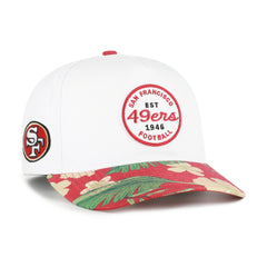 San Francisco 49ers '47 Beach Side Hitch Adjustable Hat White/Scarlet | 47 brand